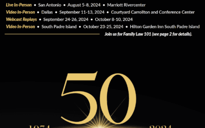 Webb Family Law Attorneys Present at the 50th Annual Advanced Family Law Course